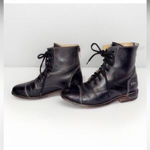 BED|STU Black Leather Men's Boots